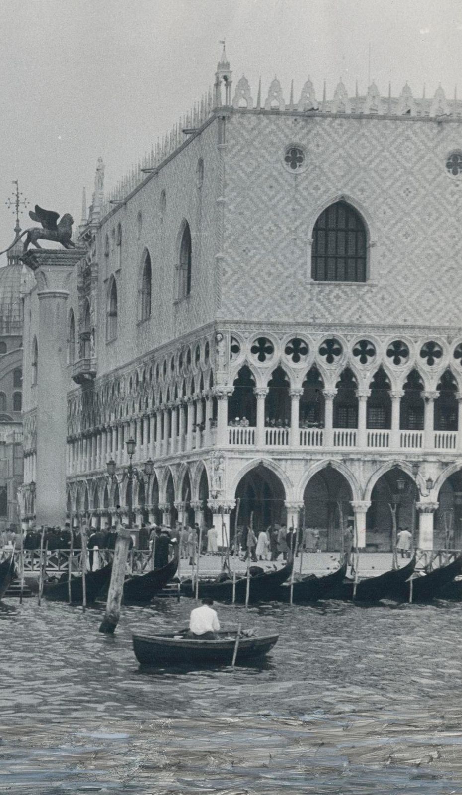 Erich Andres Venice Port With Gondolas, Italy, 1950s photo for sale