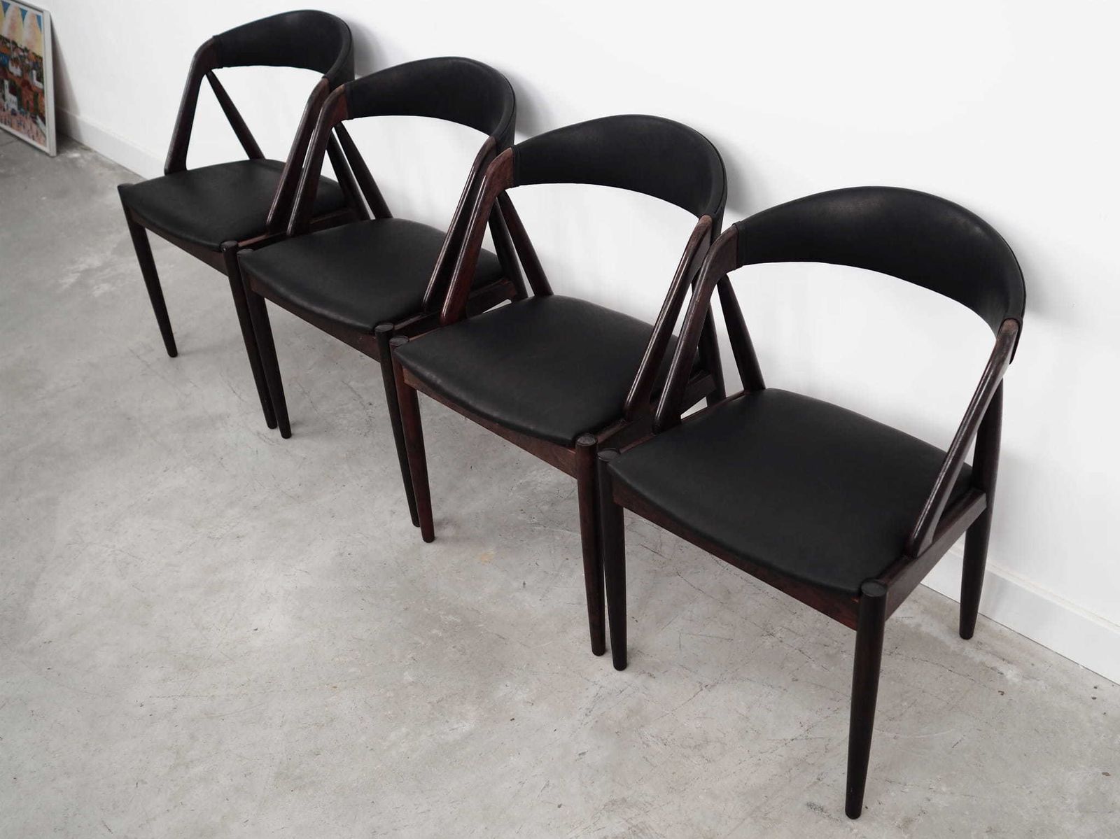 Set Van Vier Vintage Stoelen, Deens Design, Jaren 70, Gemaakt In Denemarken photo 3139.0