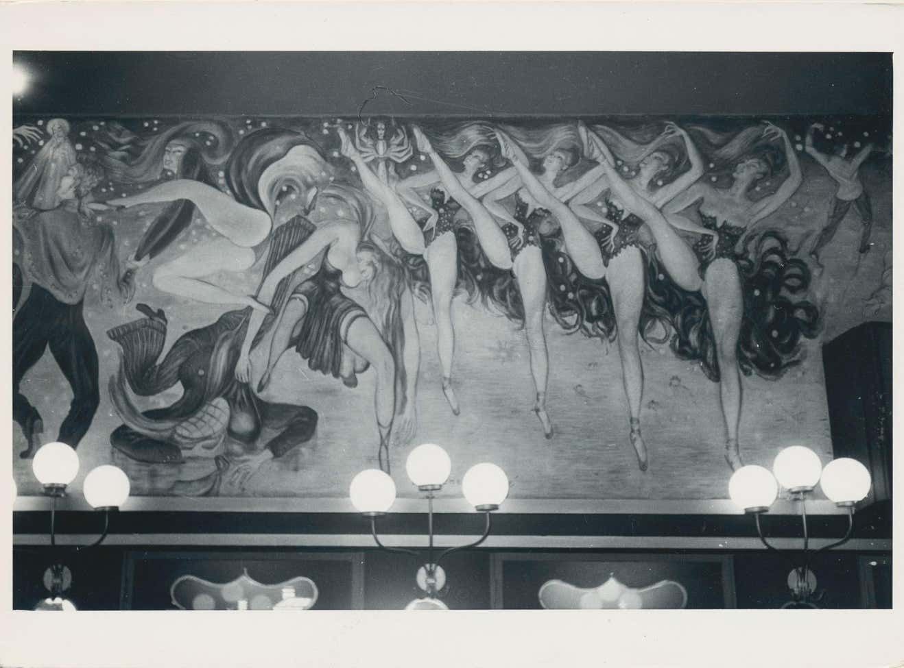 Erich Andres Paris   Montmatre   Pigalle   Moulin Rouge Painting 1955