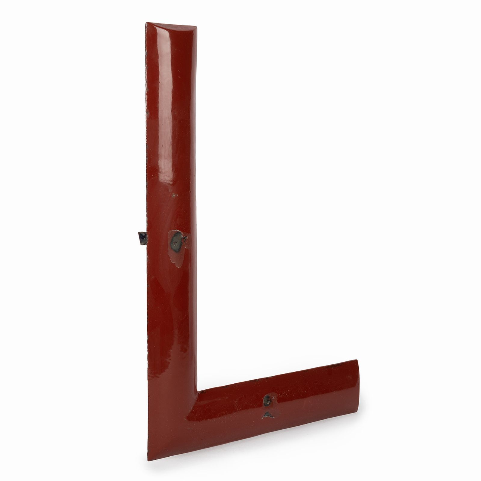 Enameled Letter "L", 1960s, Vintage photo furniture