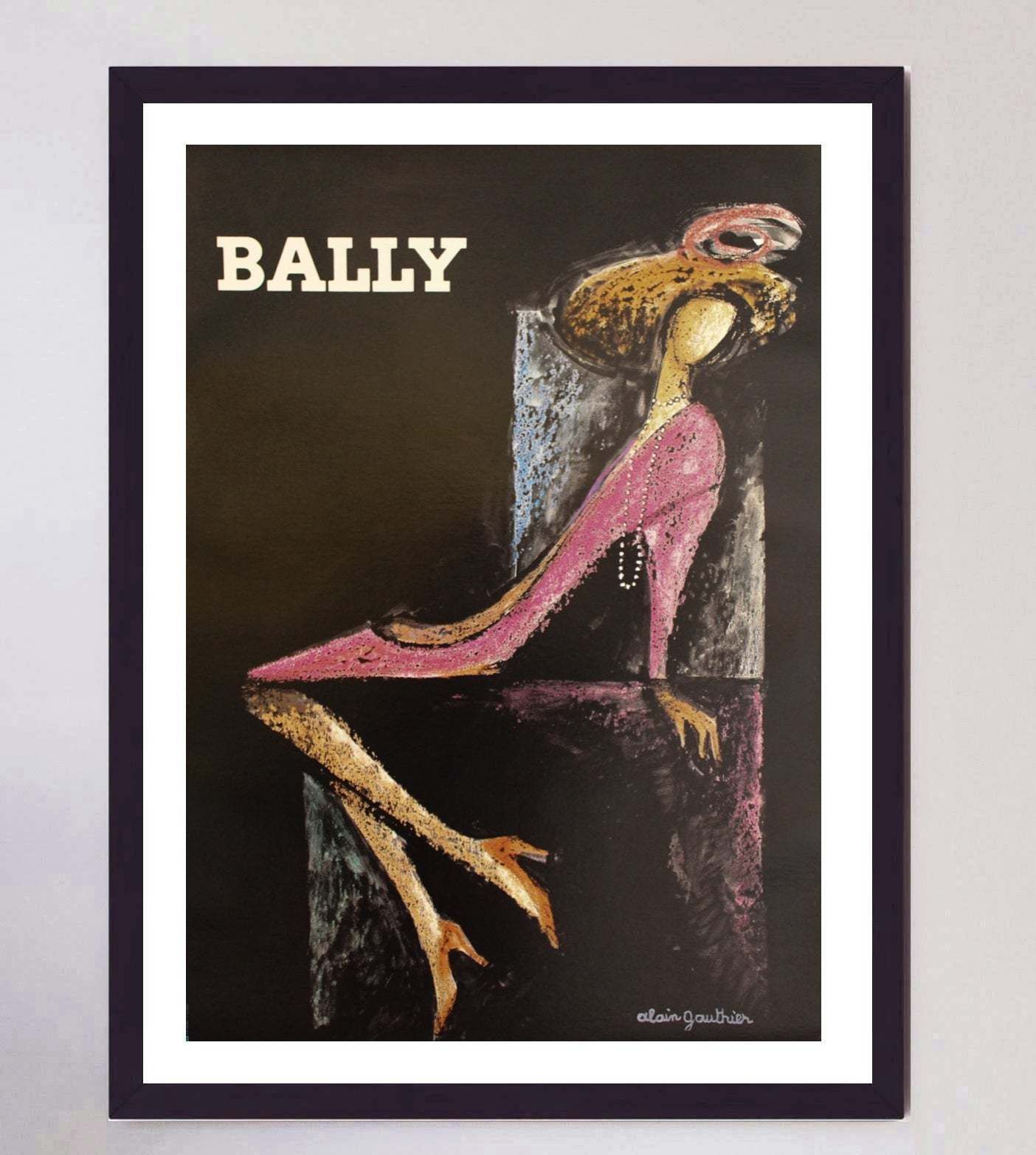 Bally   Rocks  Original Vintage Poster photo furniture