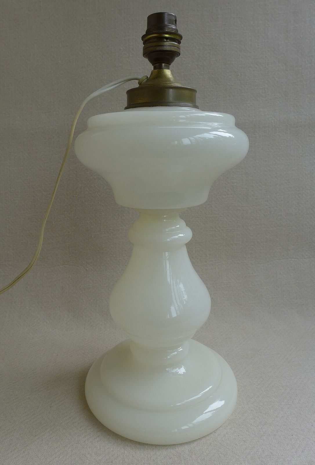 Opaline Glass Lamp Foot, Opaline Lamp, Living Room Lamp, Table Lamp, White Opaline, Interior Decoration, Opaline Lamp photo buy