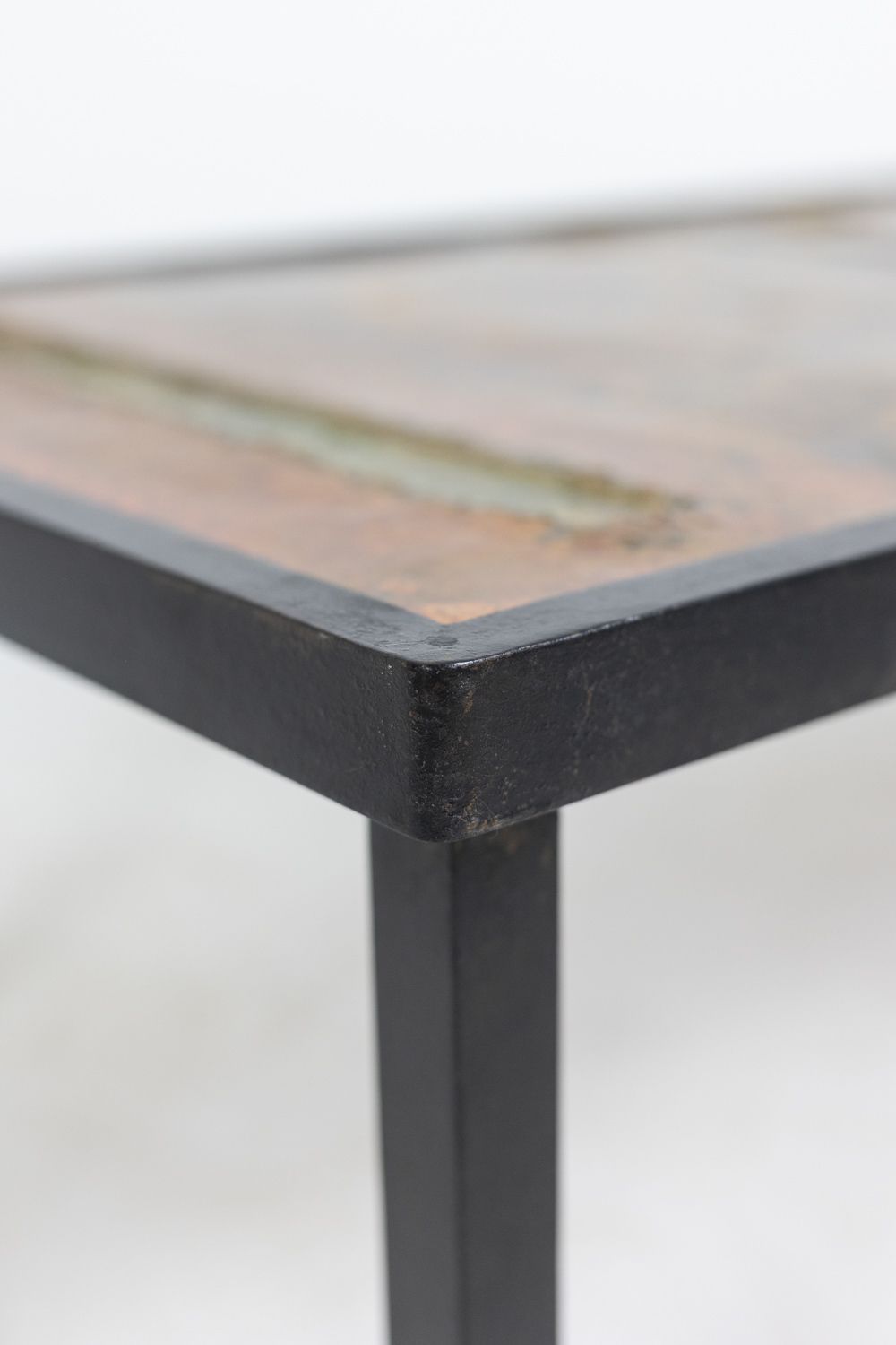 photo vinterior Robert And Jean Cloutier, Coffee Table In Ceramic And Metal, 1950s
