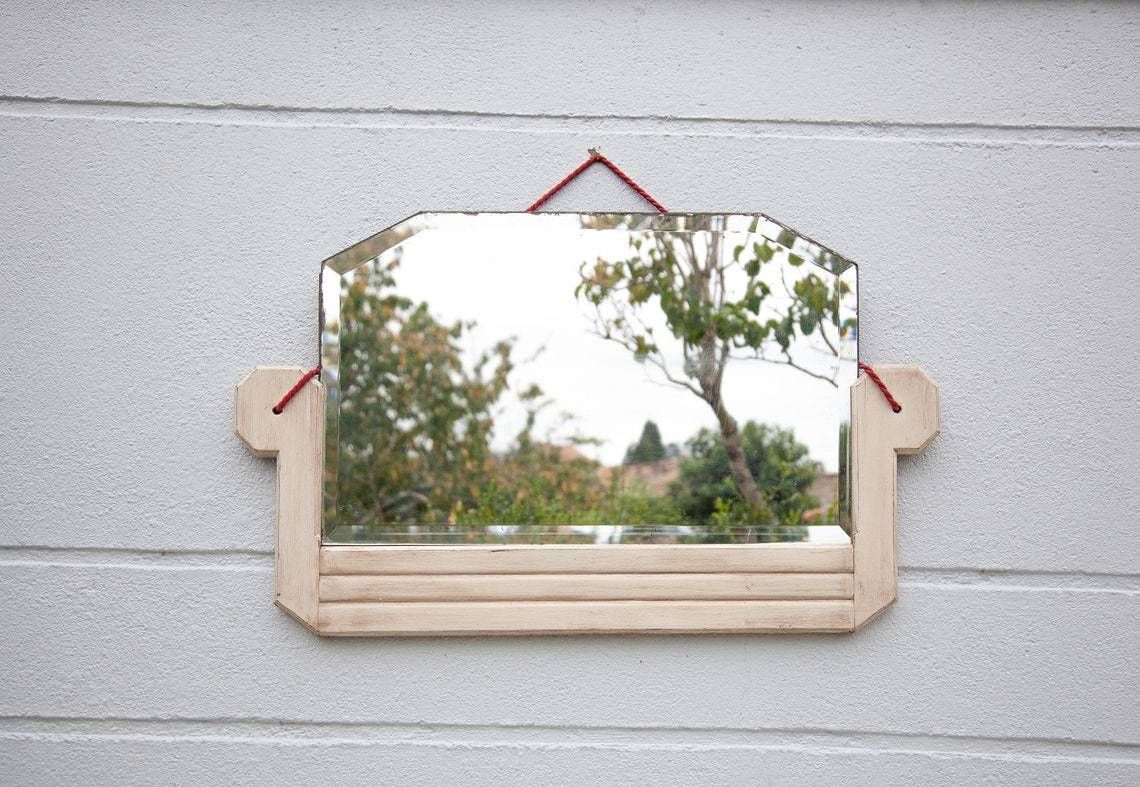 Art Deco Mirror, Beveled Mirror, Wood Mirror, Old Mirror, Wall Mirror, Deco Art, Wall Decoration,Home Decor, Mirror photo 272.0