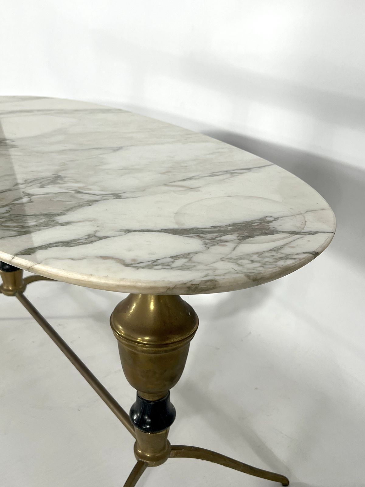 photo buy Vintage Brass And Marble Coffee Table. Italy 1950s