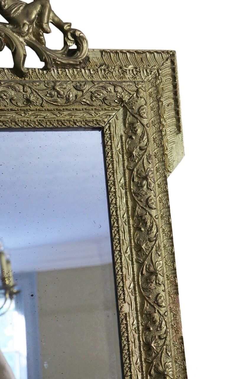 19th Century Large Quality Gilt Wall Mirror Or Overmantle photo Home Decor