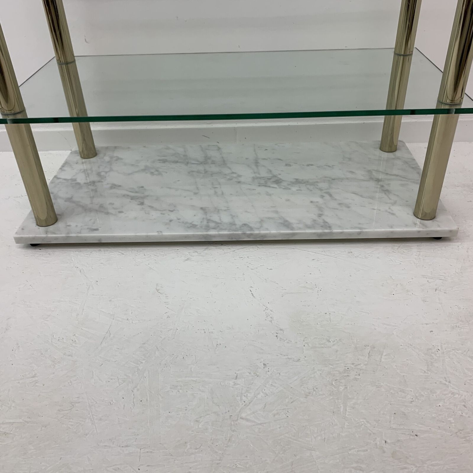Hollywood Regency Marble Ans Glass Cabinet , 1970’s photo buy