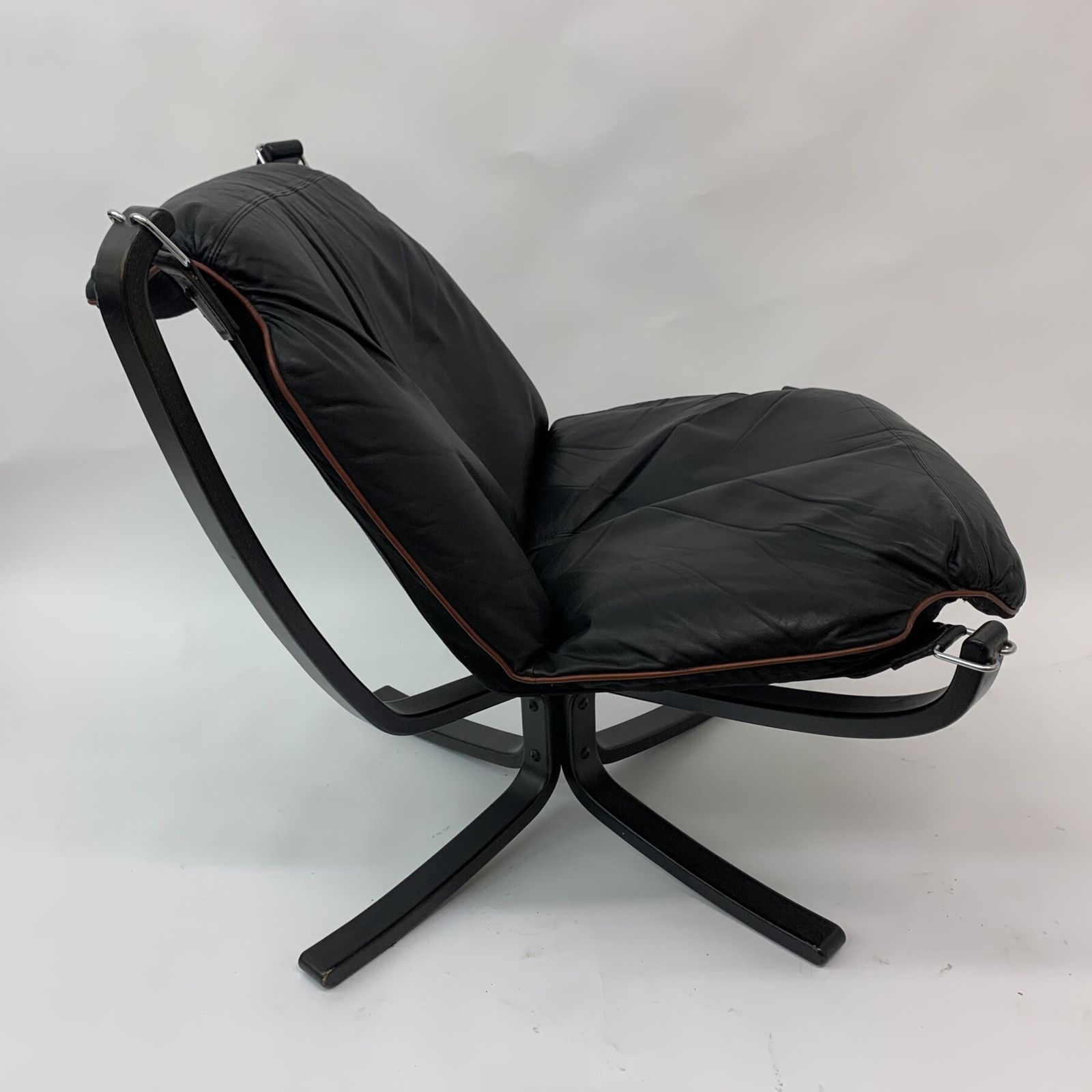 Meubels Falcon Leather Lounge Chair Van Sigurd Ressel Voor Vatne Møbler, Jaren 1970 photo