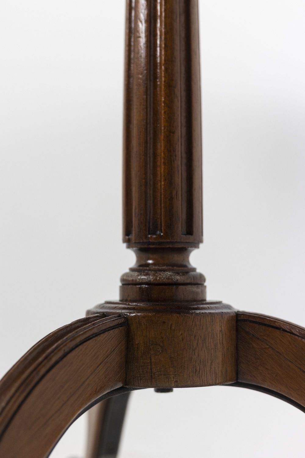 photo furniture Pedestal Table Of Directoire Style In Mahogany And Marble, Circa 1900