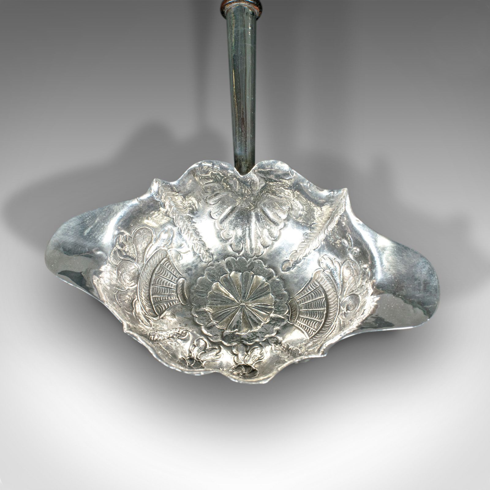 Antique Toddy Spoon, English, Silver, Serving Ladle, William Kinman photo furniture