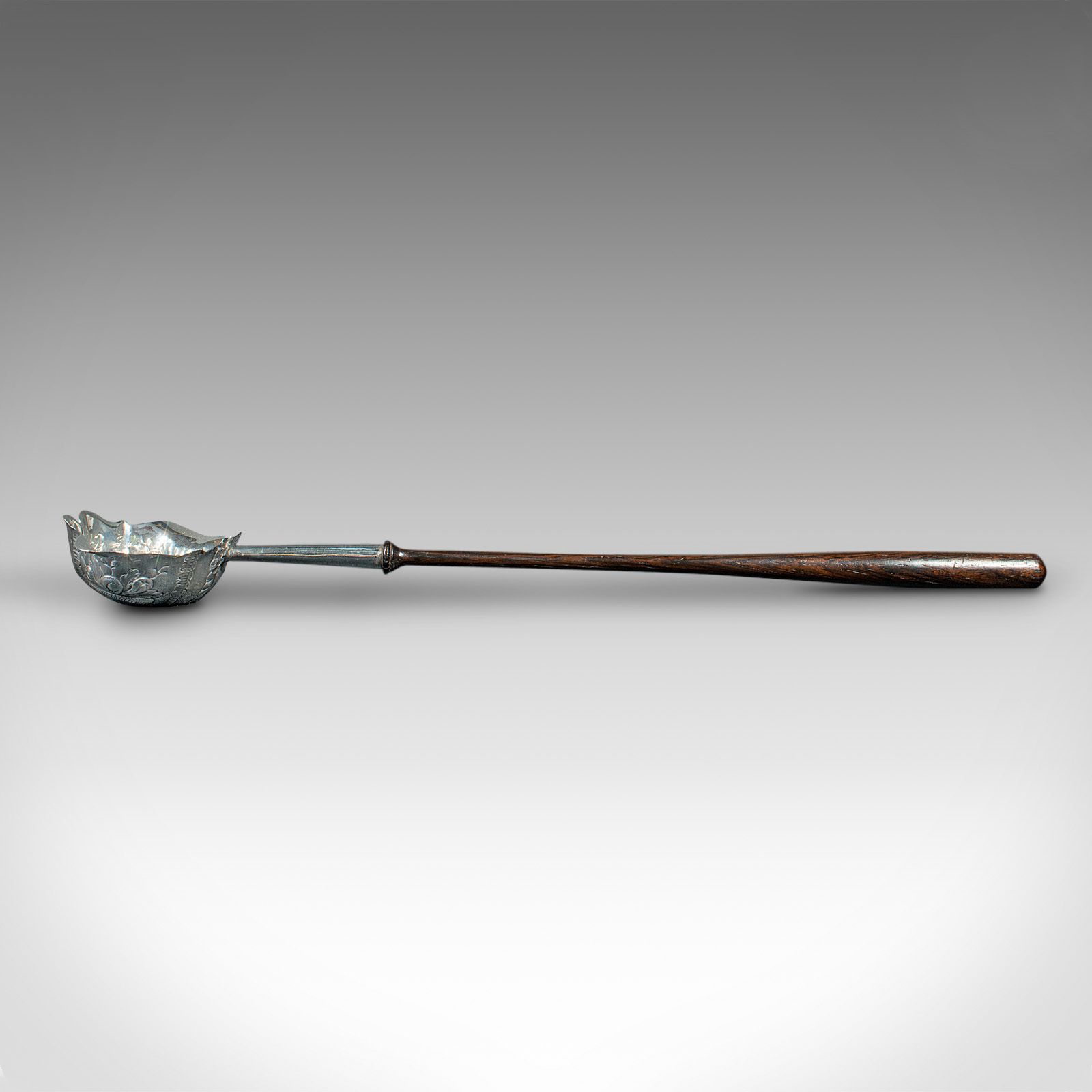 Antique Toddy Spoon, English, Silver, Serving Ladle, William Kinman photo Home Decor