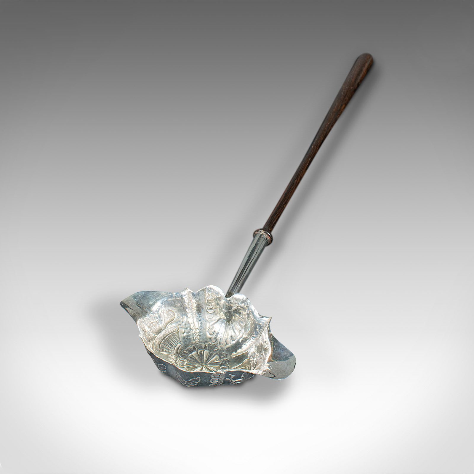 photo for sale Antique Toddy Spoon, English, Silver, Serving Ladle, William Kinman