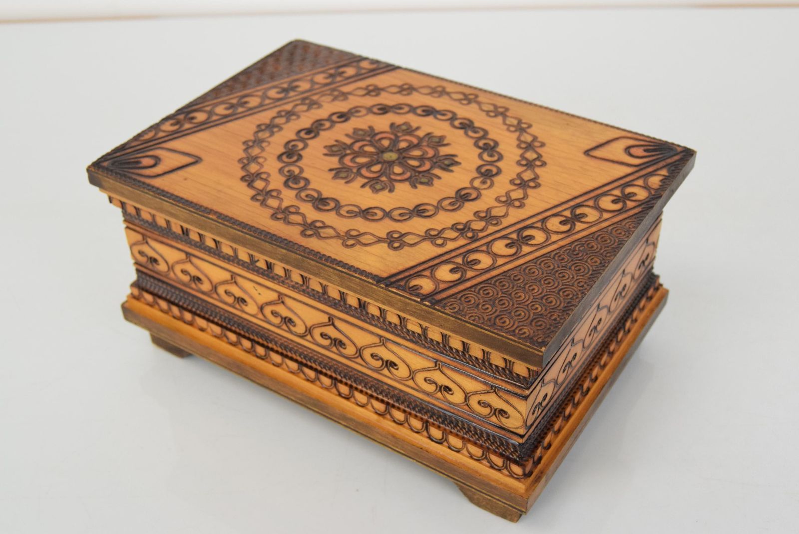 Vintage Wooden Box,Circa 1960's. photo Home Decor