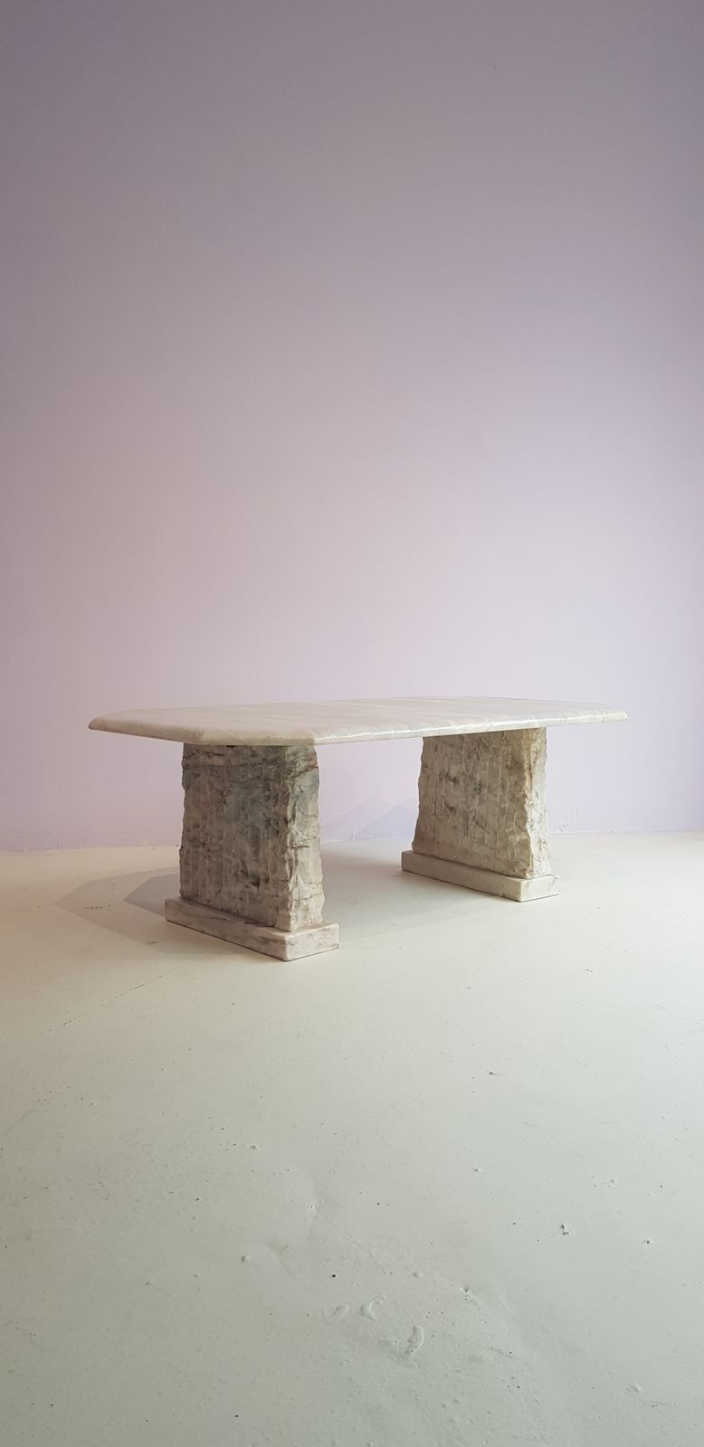 Massieve Brutalist Marmeren Salontafel photo for sale