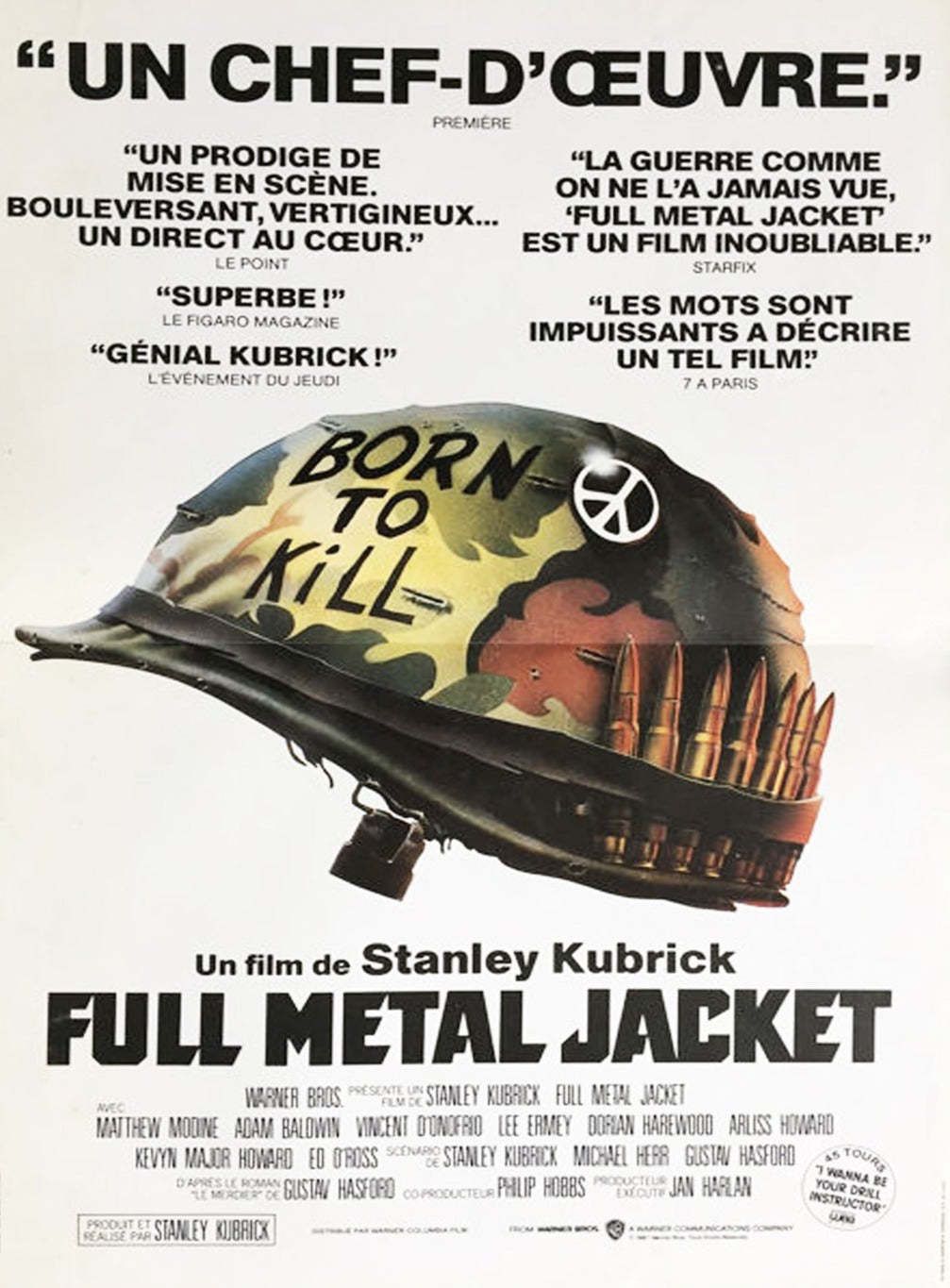 Full Metal Jacket (French) Original Vintage Poster By Philip Castle