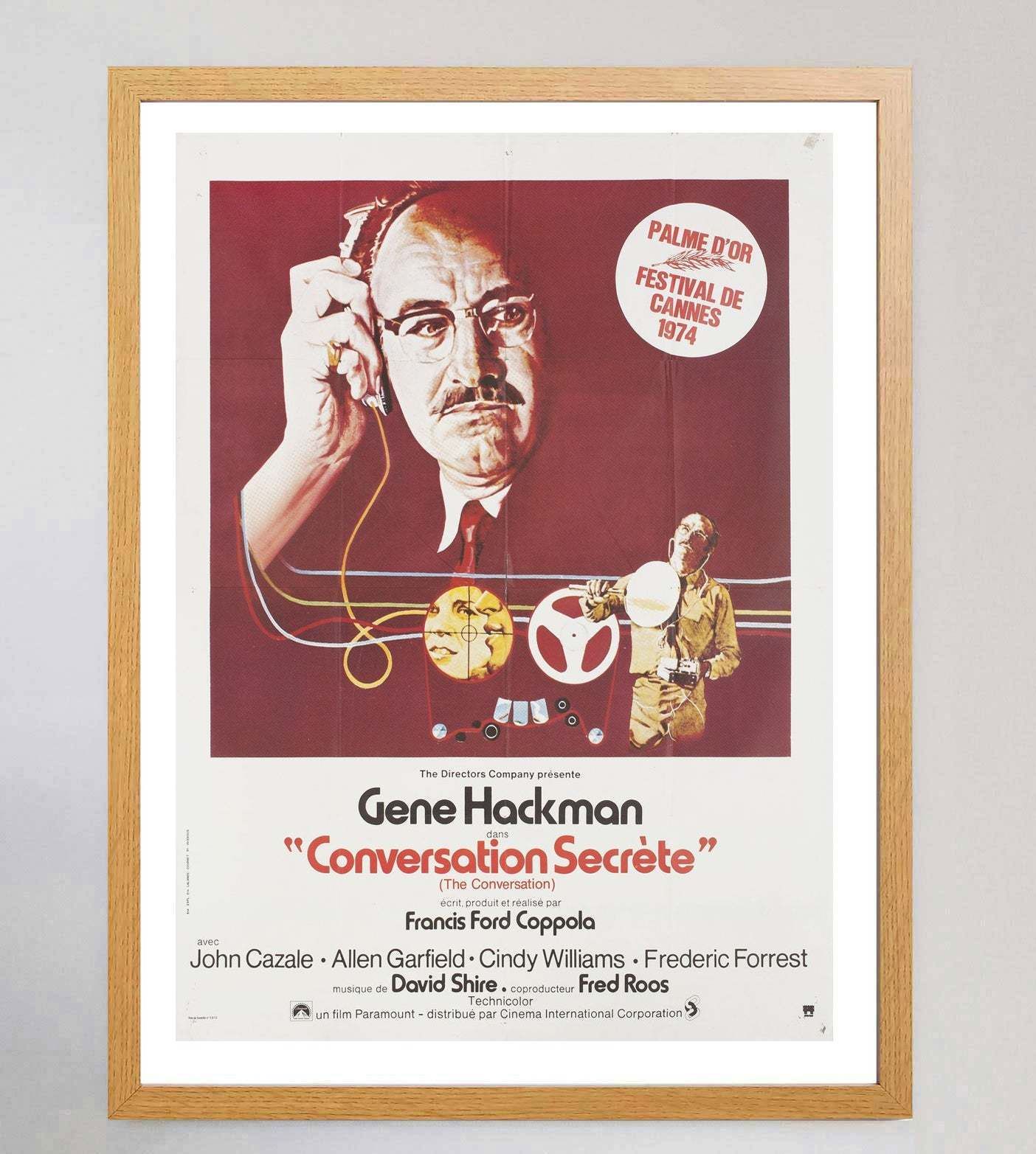 The Conversation (French) Original Vintage Poster photo furniture