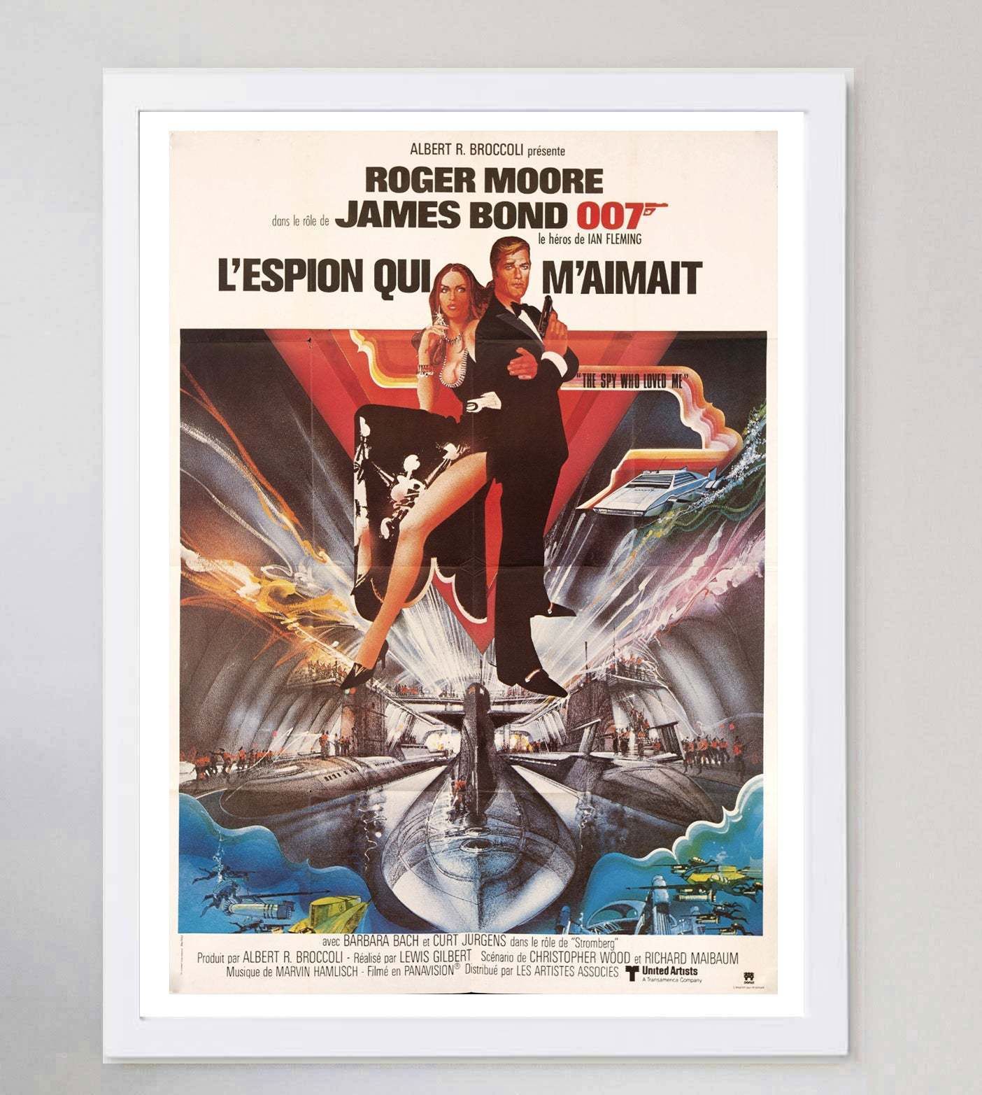 The Spy Who Loved Me (French) Original Vintage Poster photo for sale