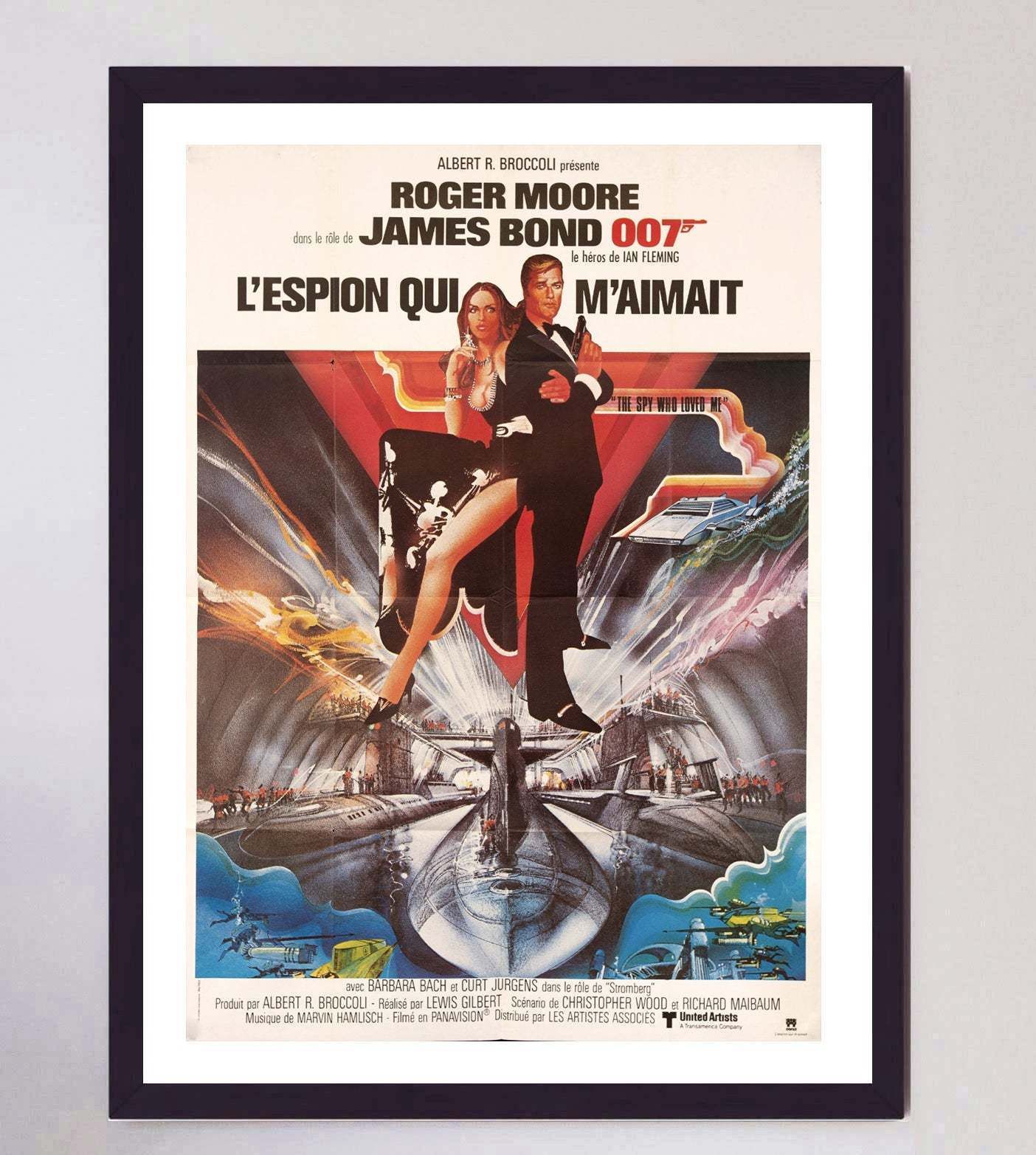 The Spy Who Loved Me (French) Original Vintage Poster photo Art