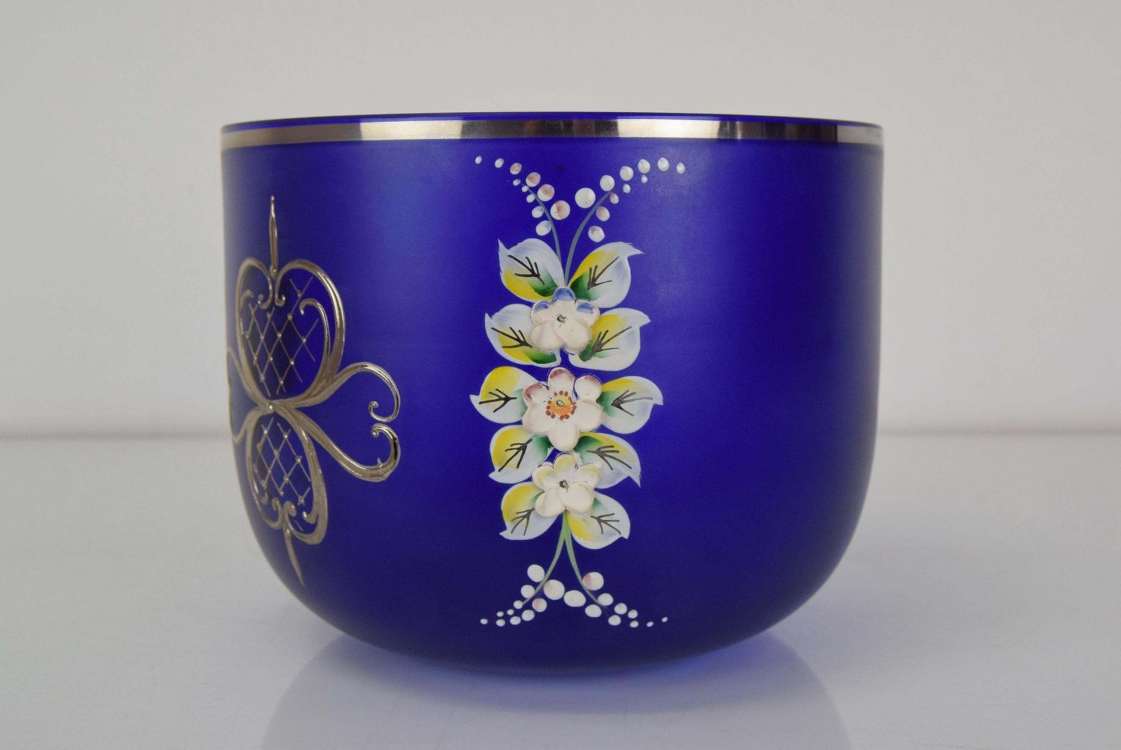 Mid Century Glass Bowl By Novoborske Sklo,1960's. photo Home Decor