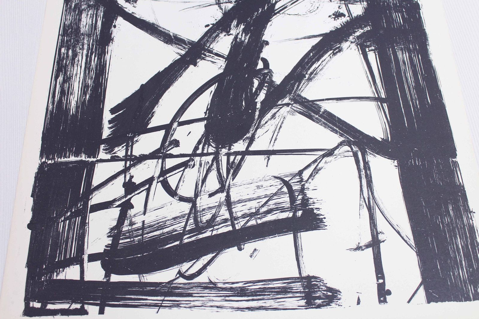 Lithograph By Swiss Artist Bernd Völkle 1963 photo 91.0