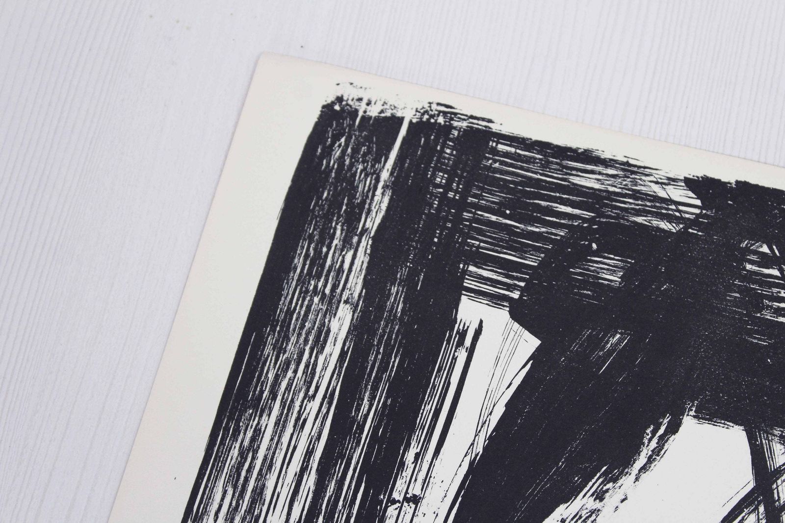 Lithograph By Swiss Artist Bernd Völkle 1963 photo vintage