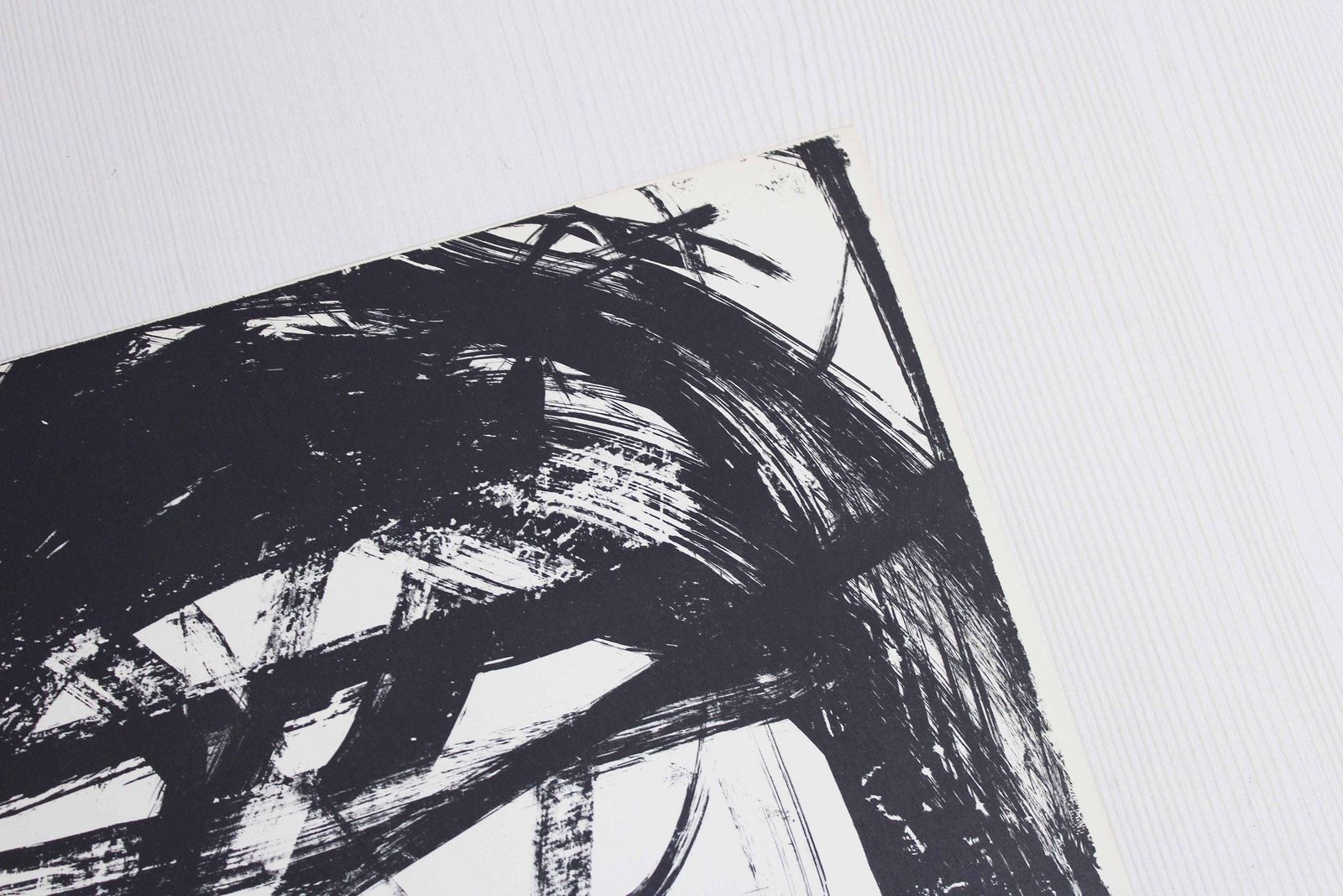 Lithograph By Swiss Artist Bernd Völkle 1963 photo vintage