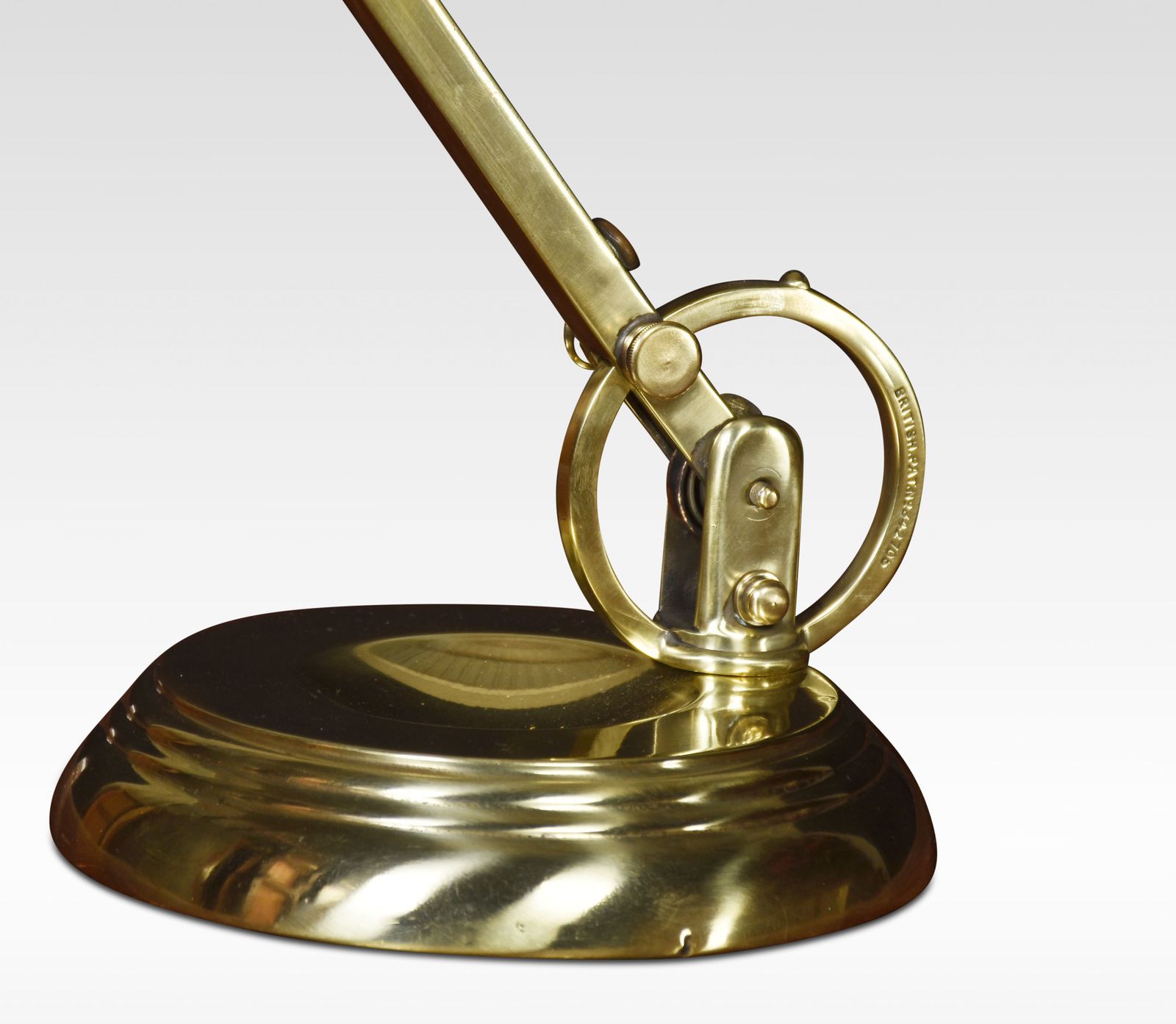 Bankers Brass Desk Lamp photo for sale