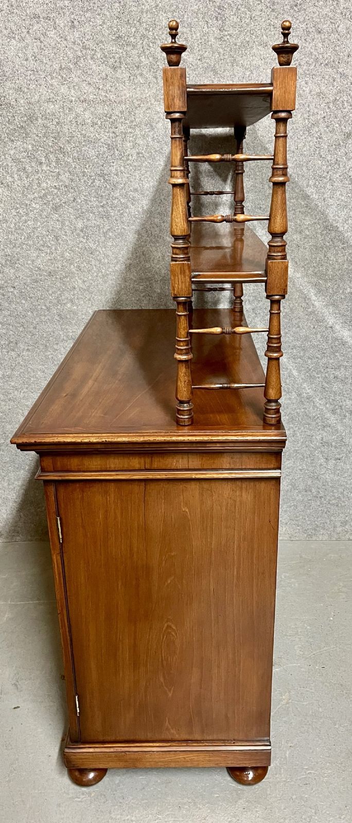 Antique Mahogany Chiffonier With Open Book Shelves photo Furniture