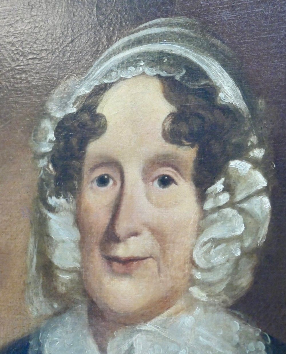 photo furniture 19th Century Oil On Canvas Portrait Of A Gentlewoman
