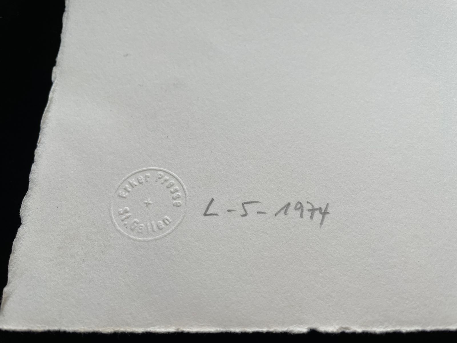 "L 5 1974". Limited Edition Print By Hans Hartung (French/German) photo 700.0