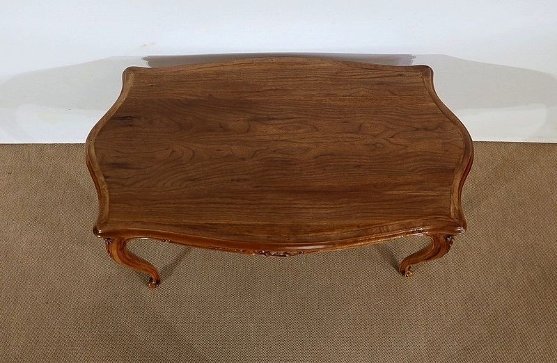 Living Room Table In Solid Walnut In The Style Of Louis XV, Early 20th Century photo Furniture