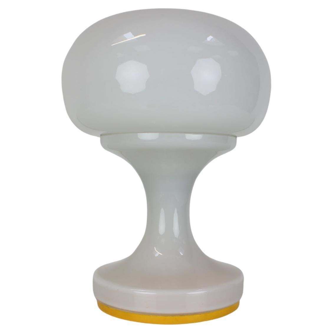 All Glass Table Lamp By Valasske Mezirici, 1970s