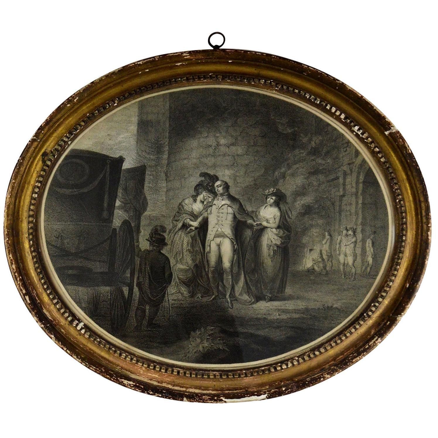 Important Antique Scottish History Print, After James Gillray. 1786
