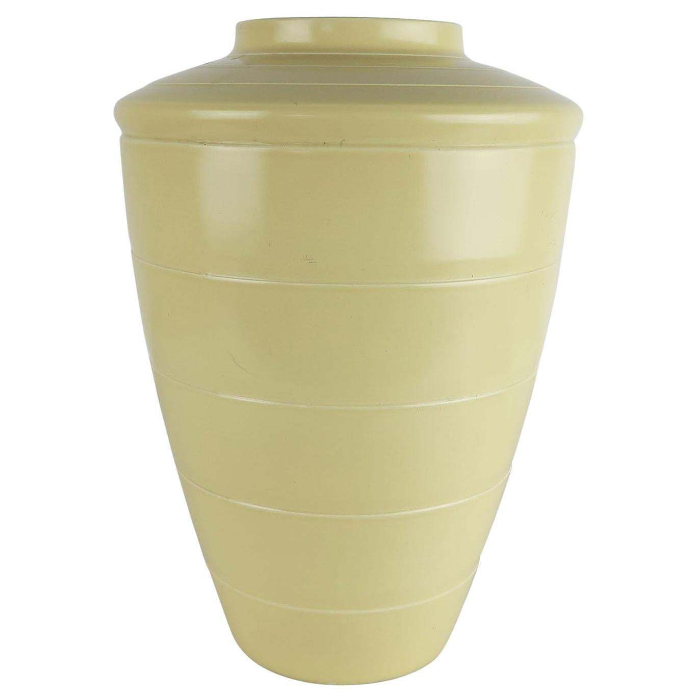 Grote art deco keramische vaas van Keith Murray
