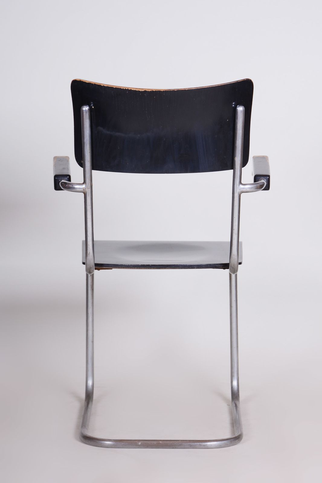 Black Vichr A Spol Chair With Armrests Made In 1930s Czechia photo 516.0