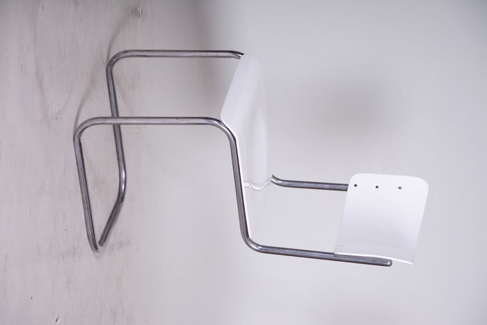 White Vichr A Spol Bauhaus Chair Made In 1930s Czechia photo buy