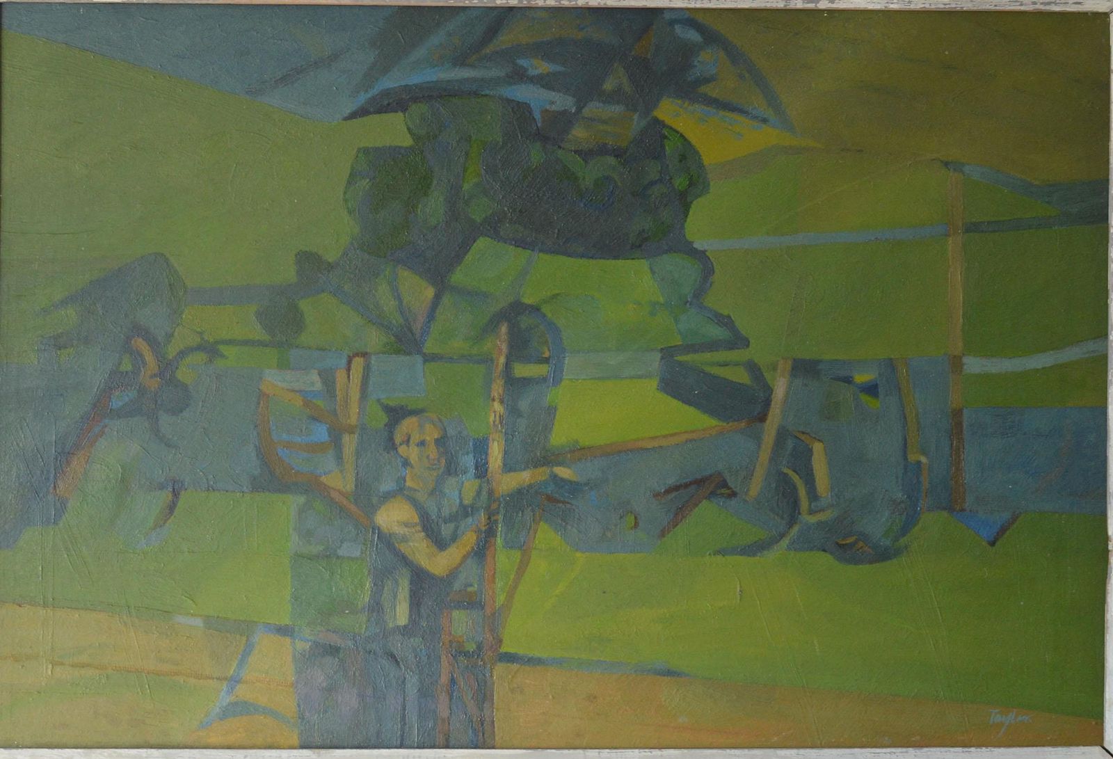 Figure In An Abstract Landscape, A. C. Taylor photo Art