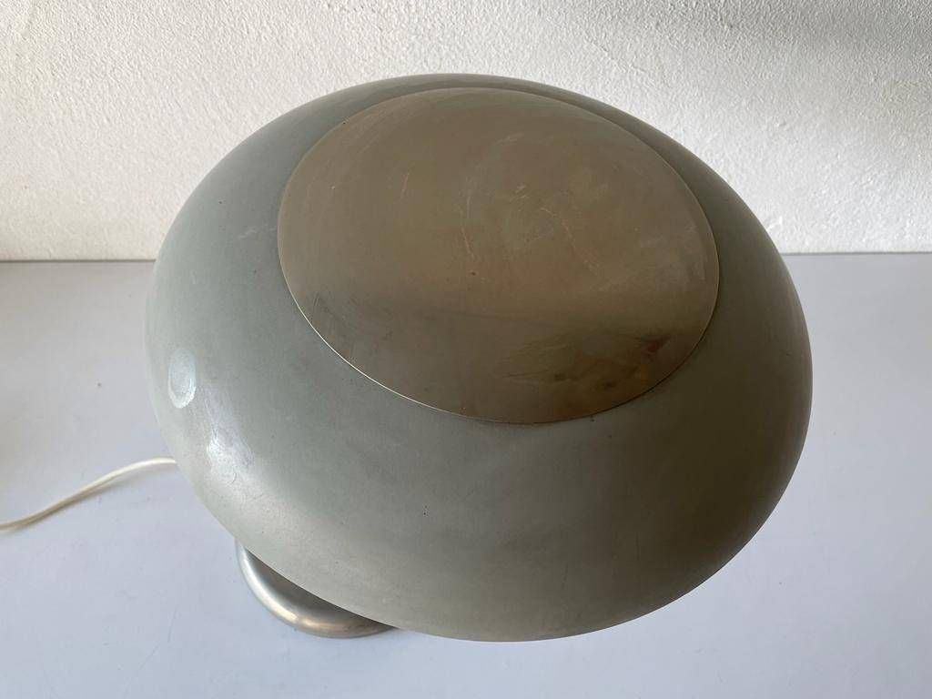 photo furniture Grey Metal Industrial Desk Lamp, Bauhaus Style, 1960s, Germany