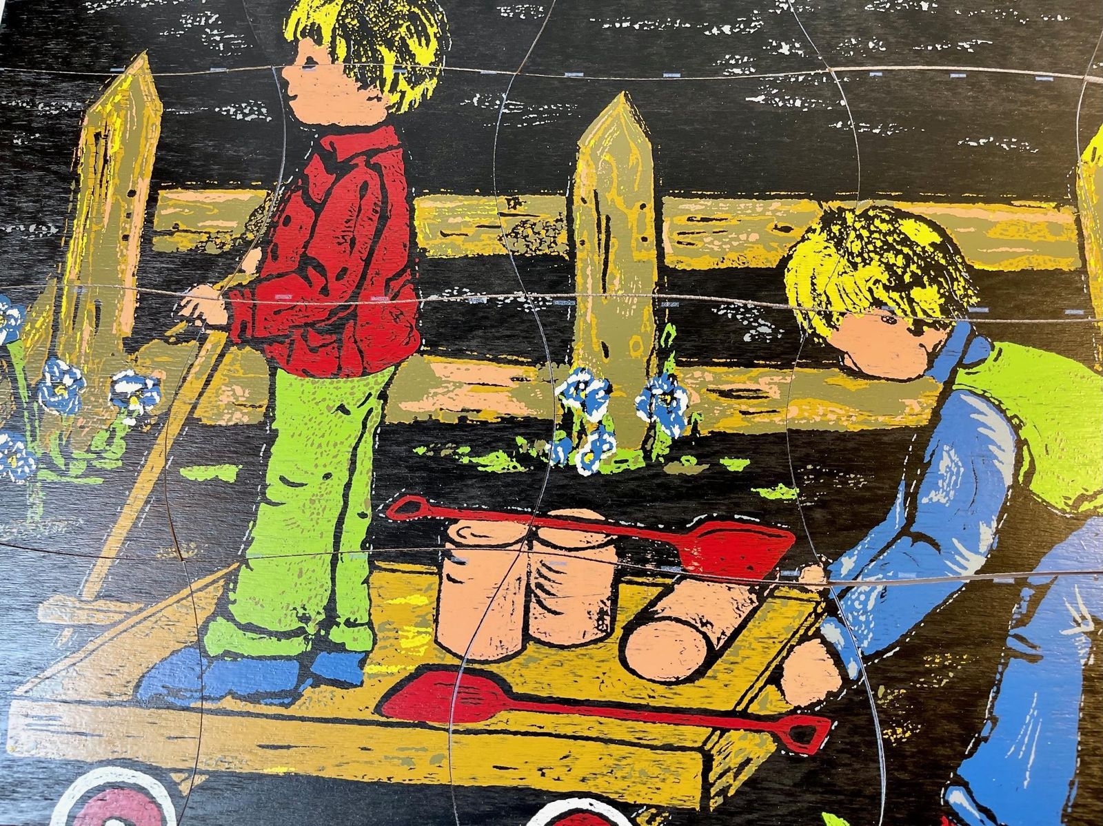Kay Bojesen Painted Wooden Puzzle, 1950s photo for sale