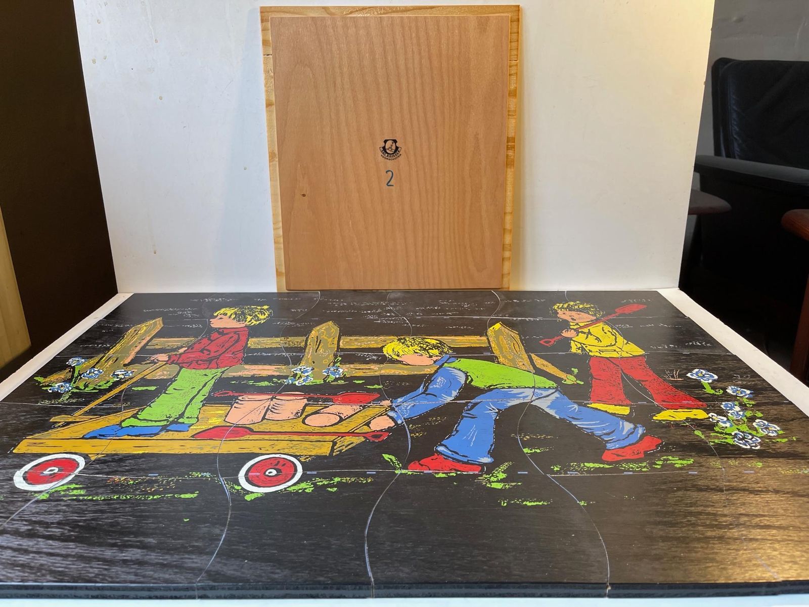 Kay Bojesen Painted Wooden Puzzle, 1950s photo 3871.0