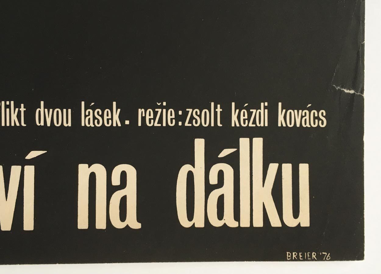 Original Film Poster, When Joseph Returns, Pavol Breier, 1976, Genuine Czech Vintage Print photo Art