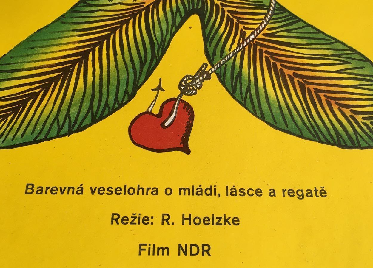 Original Film Poster, The Sea Fairy, Vladimír Benetka, 1976, Genuine Czech Vintage Print photo Art