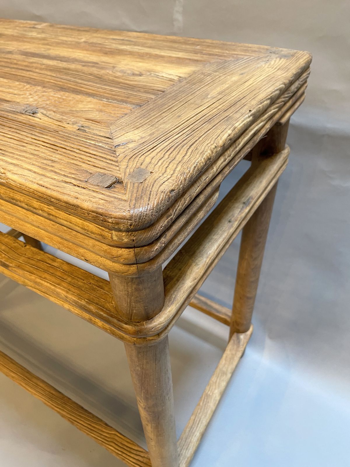 C19th Chinese Elm Side Table photo for sale