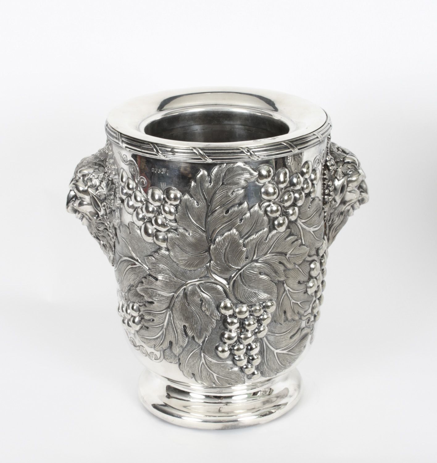 Antique Pair Silver Plated Wine Coolers By Hawksworth, Eyre & Co 19th C photo furniture