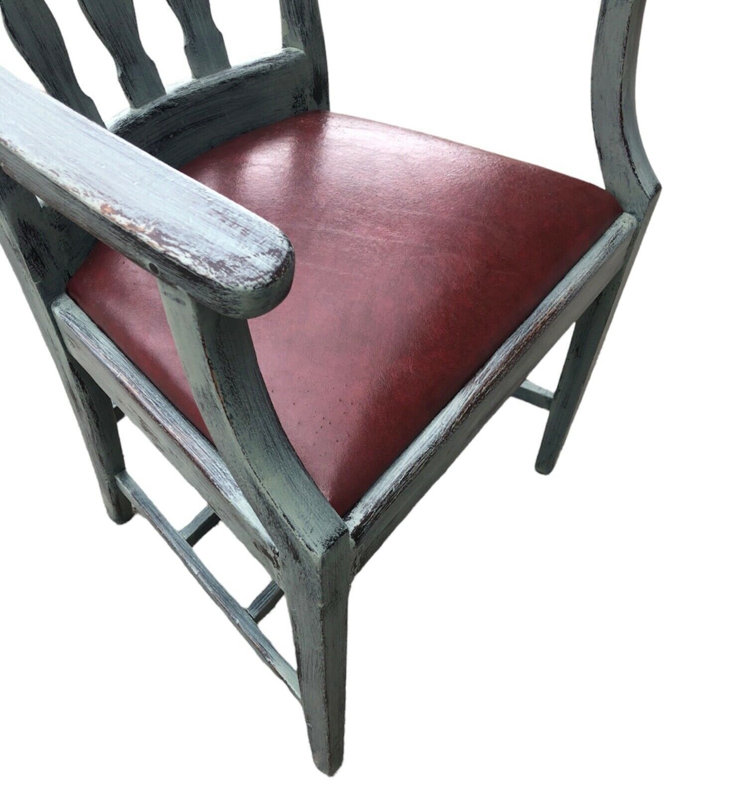 Handsome Vintage Heavy Oak Desk Chair photo Furniture