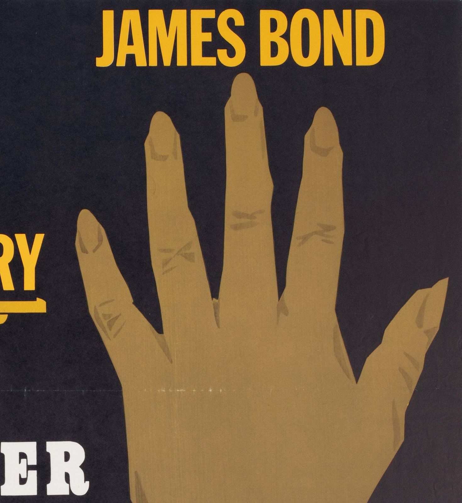 Goldfinger 1965 Swedish Film Poster, Aberg photo Art