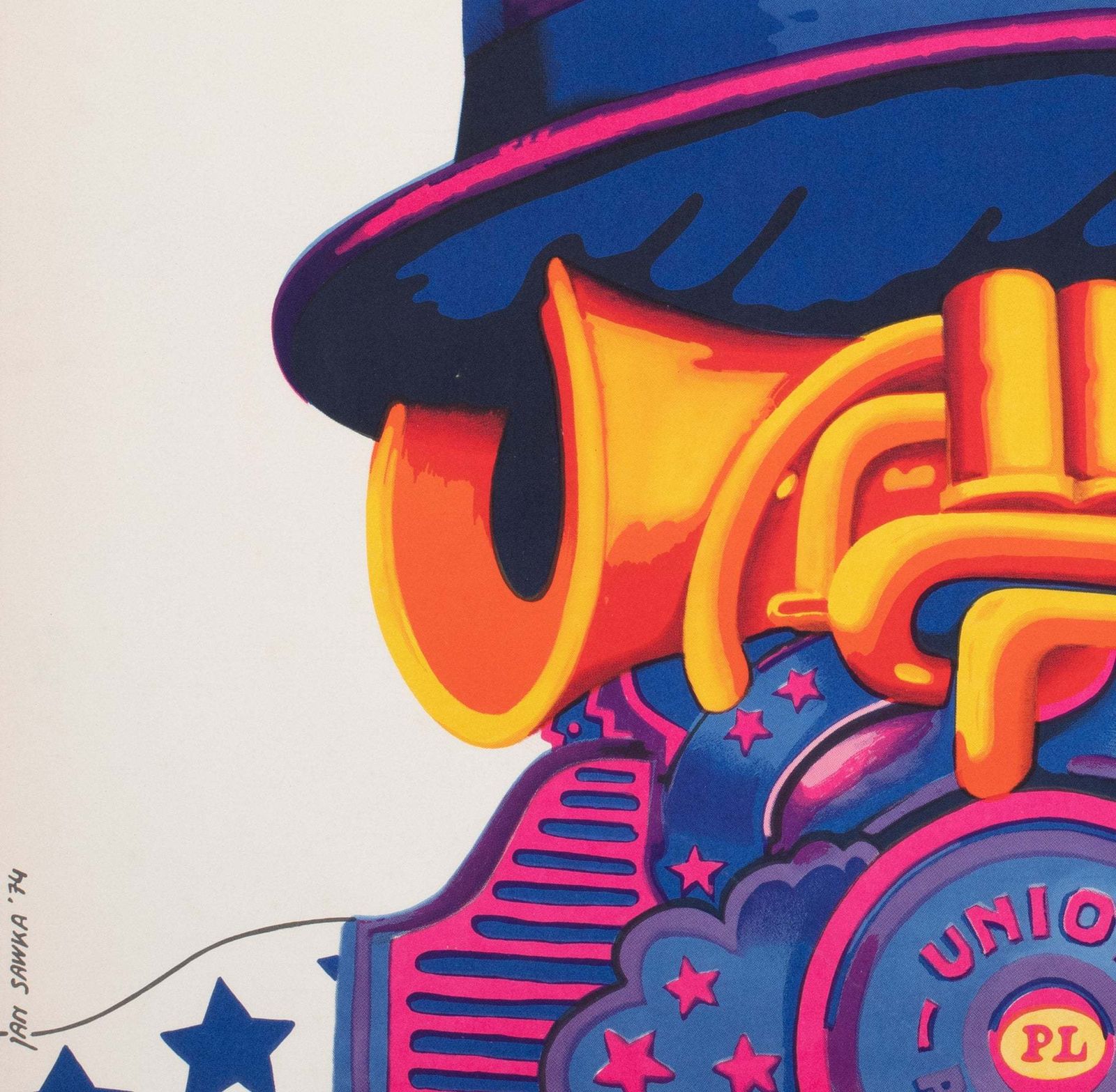 Old Timers 1974 Polish Jazz Poster, Sawka photo 480.0