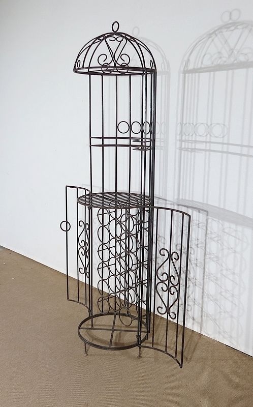Wrought Iron Wine Bar Kiosk, 20th Century photo 710.7