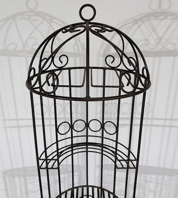 Wrought Iron Wine Bar Kiosk, 20th Century photo vinterior