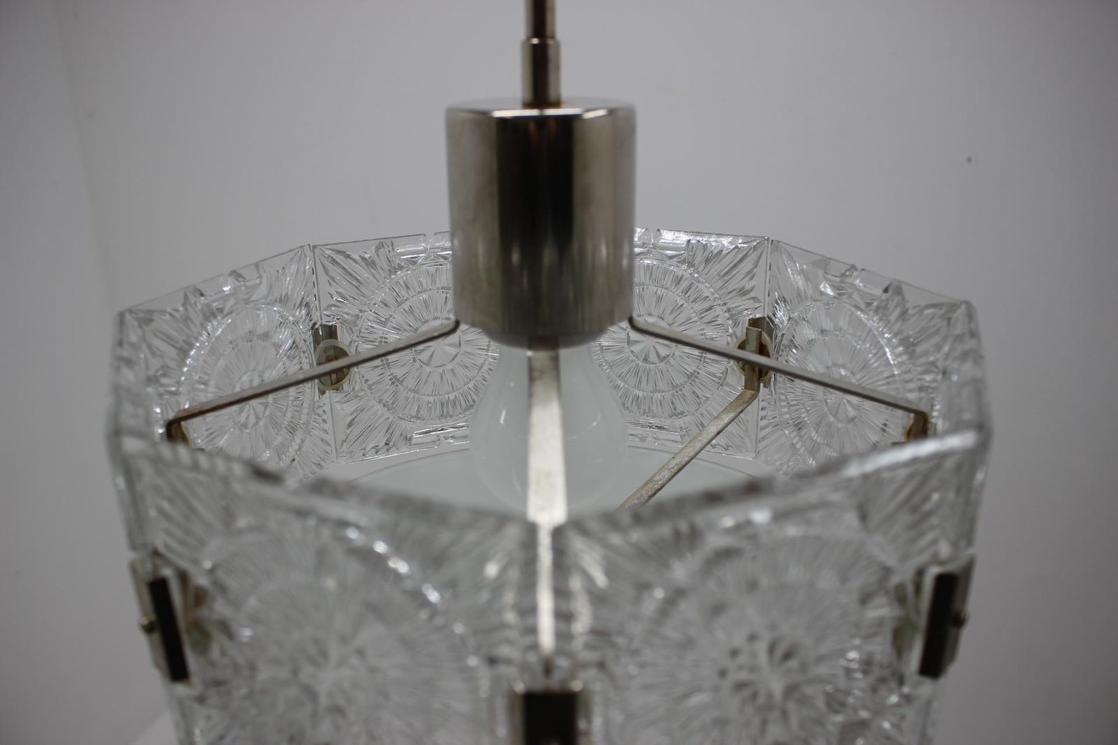 Design Mid Century Glass Pendant By Kamenicky Senov, 1970s   Up To Six Pieces ! photo vinterior